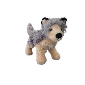 Douglas Cuddle Toy 9" Howl Wolf Pup Kohair Plush Stuffed Animal #3756